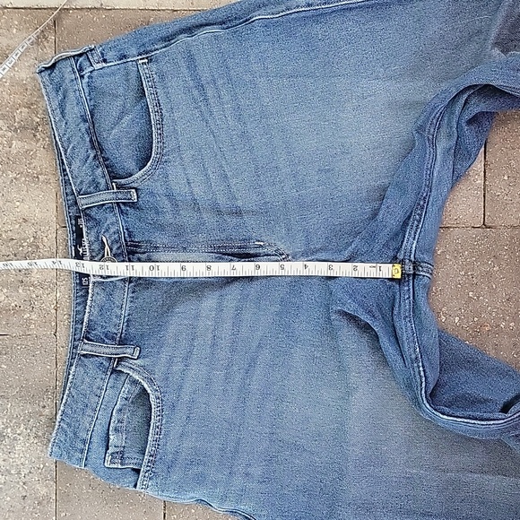 Hollister Ultra High-Rise Baggy Medium Blue Sz 12S - Picture 7 of 12